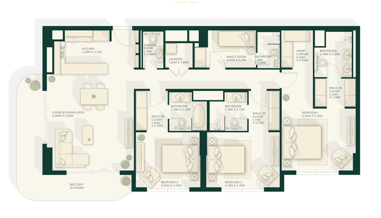 3 Bedroom Type A